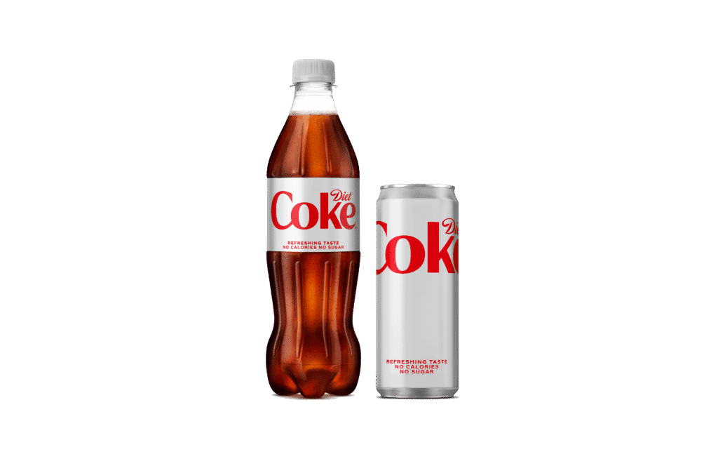 Diet Coke 500ml Bottle and Diet Coke 330ml Can